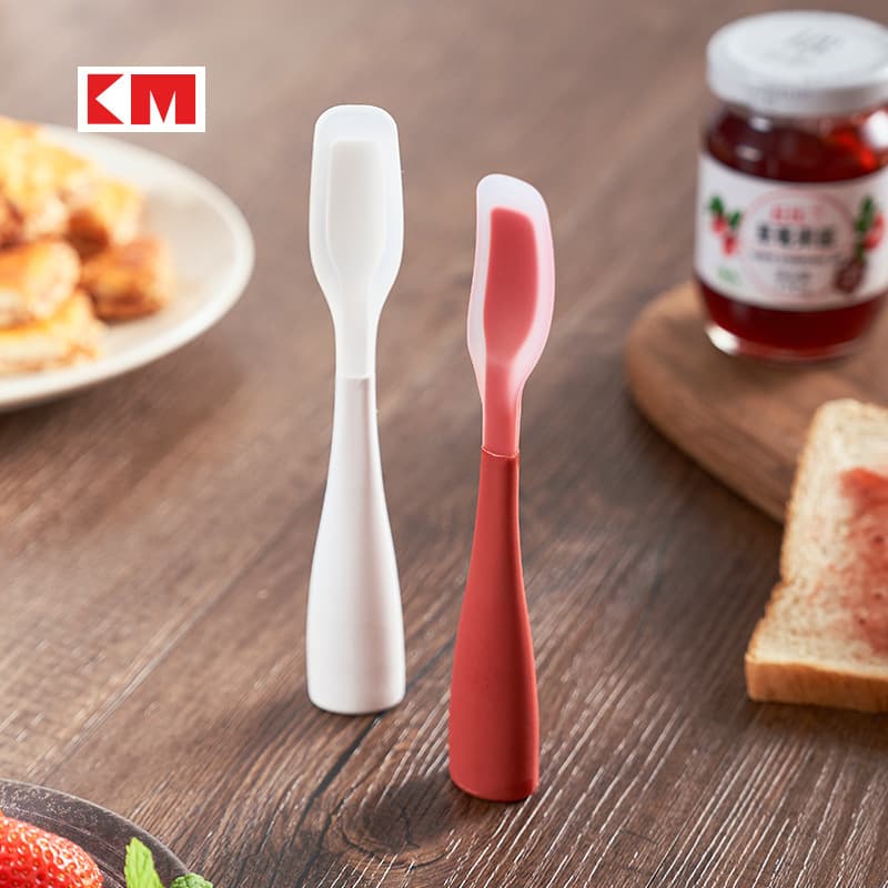Km.5011 Stand-Up Silicone Spatula Jam Spoon High Temperature Resistant Household Silicone Cake Cream Spatula Baking Tool