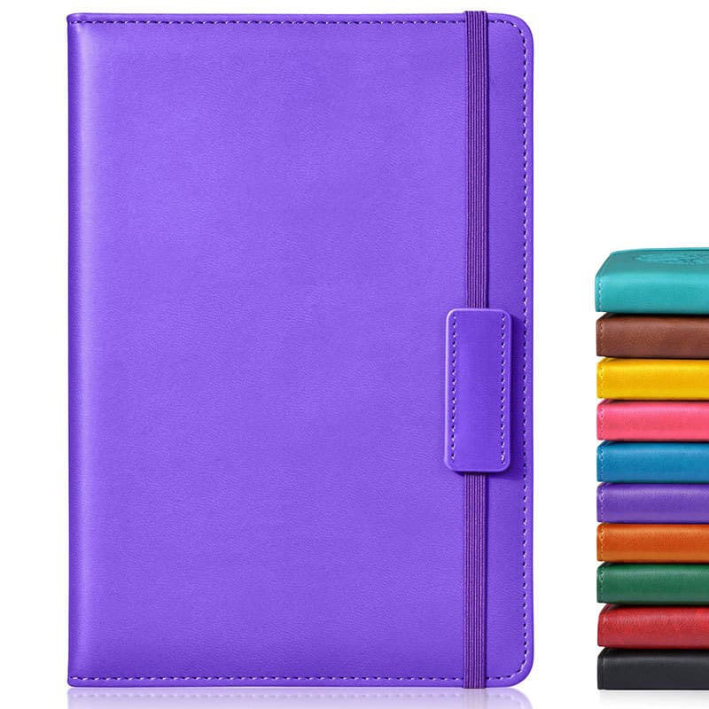 A5 retro business leather notepad wholesale simple cross-border notebook book printable LOGO strap diary