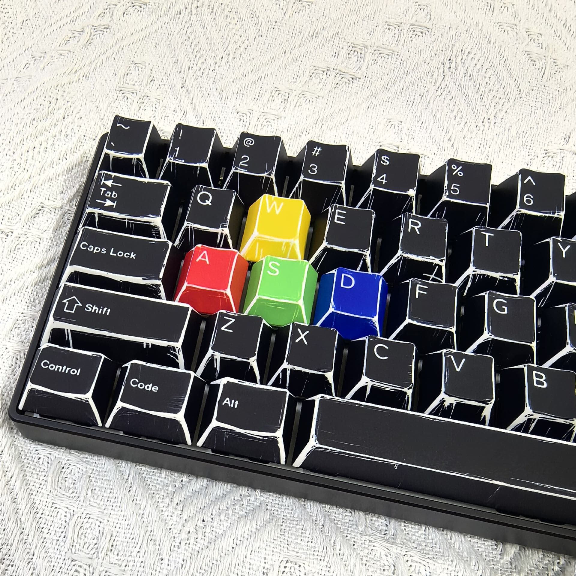 Black color comic keycap 143 keys original side engraved translucent PBT five-sided sublimation mechanical keyboard cap cross-border Amazon