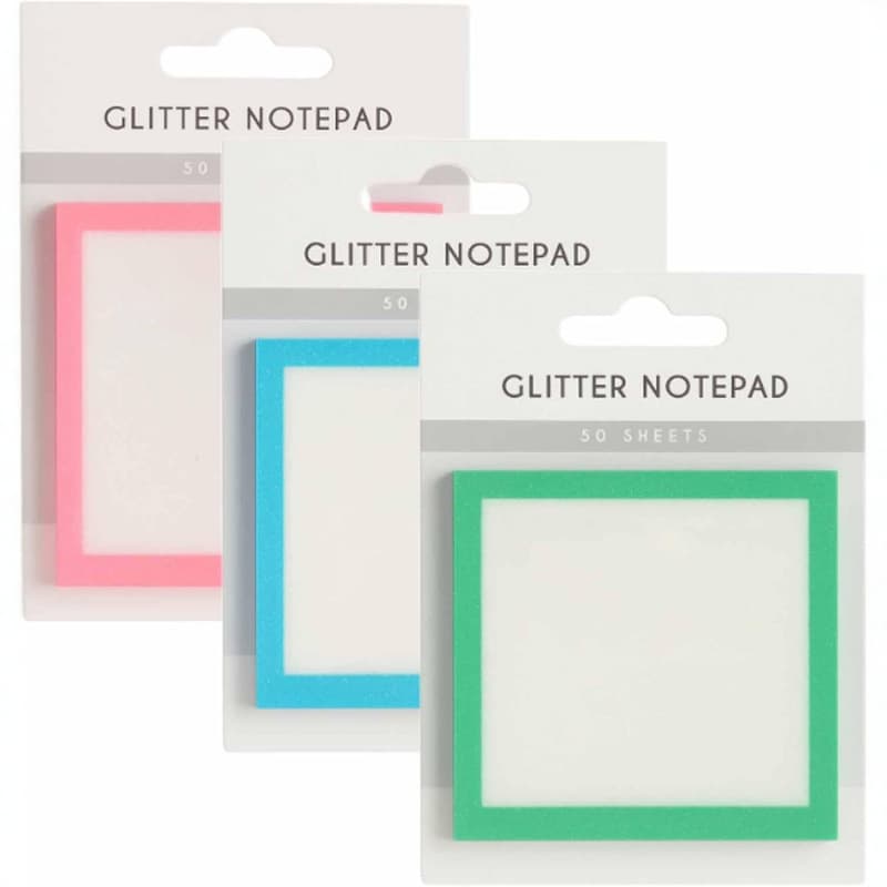 Sparkle Sticky Notes Transparent Custom Color Creative Notepad Custom Sparkle Sticky Not