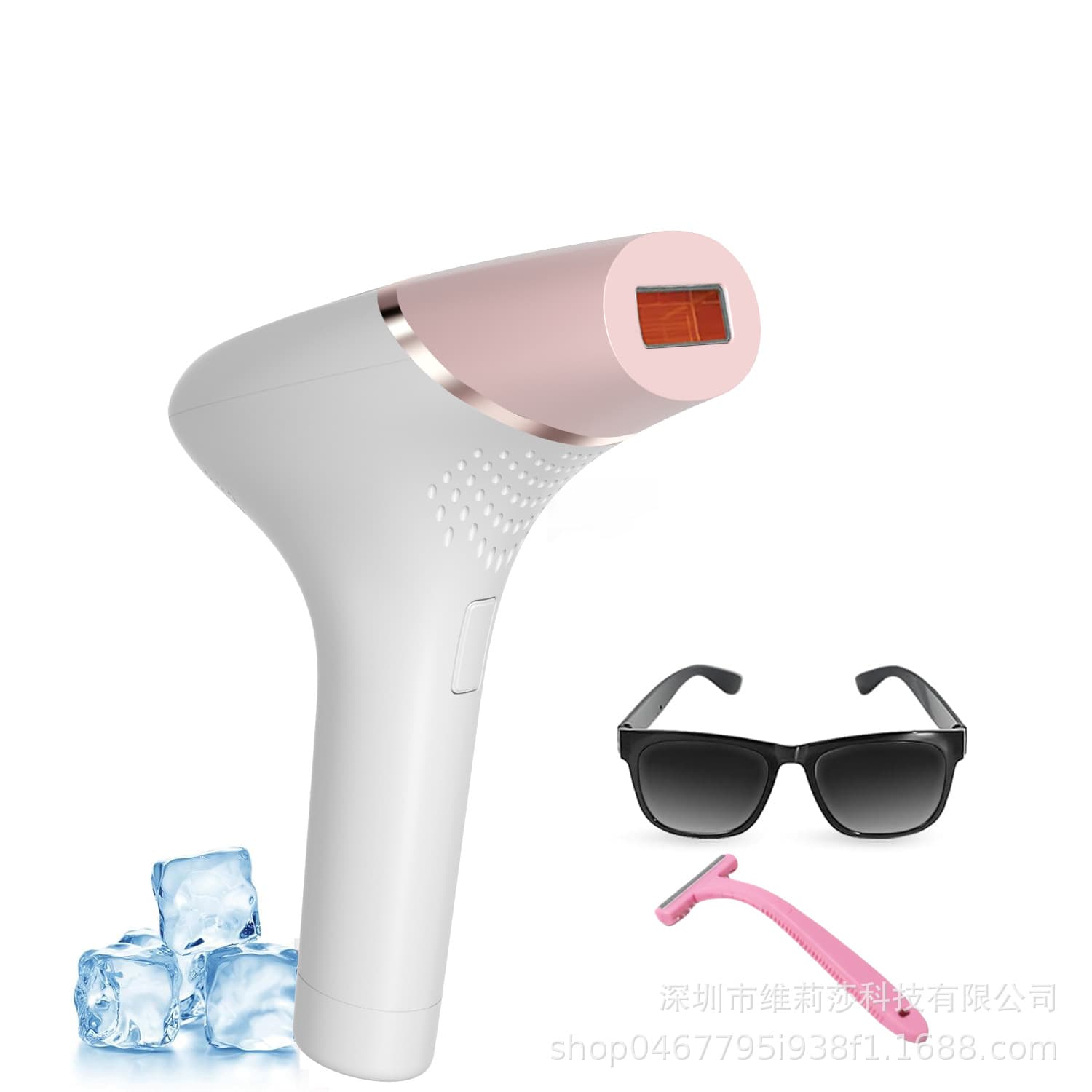 Cross-border Hair Removal Device, Home Use, Portable for Men and Women, Underarm and Bikini Area, Photon Beauty Ice Point Hair Removal Machine