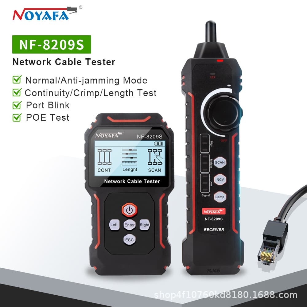 Noyafa Nf-8209s English Version Wire Tracer Network Cable Tester Poe Compatible