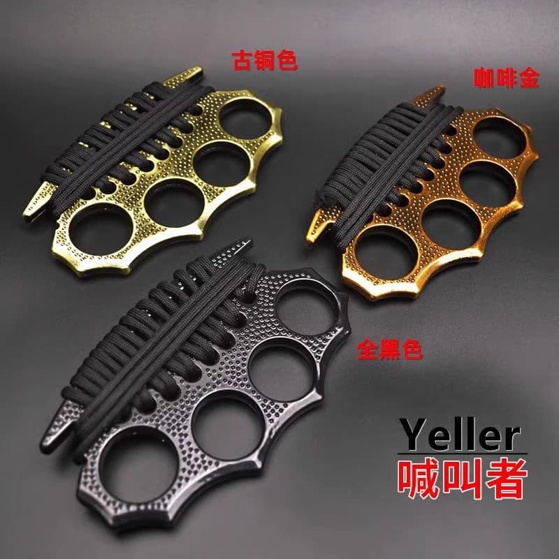 Defense Iron Fist Taekwondo Boxing Martial Arts Finger Tiger Fight Ring Steel Boxing Gloves Boxing Fight Iron Fist Button