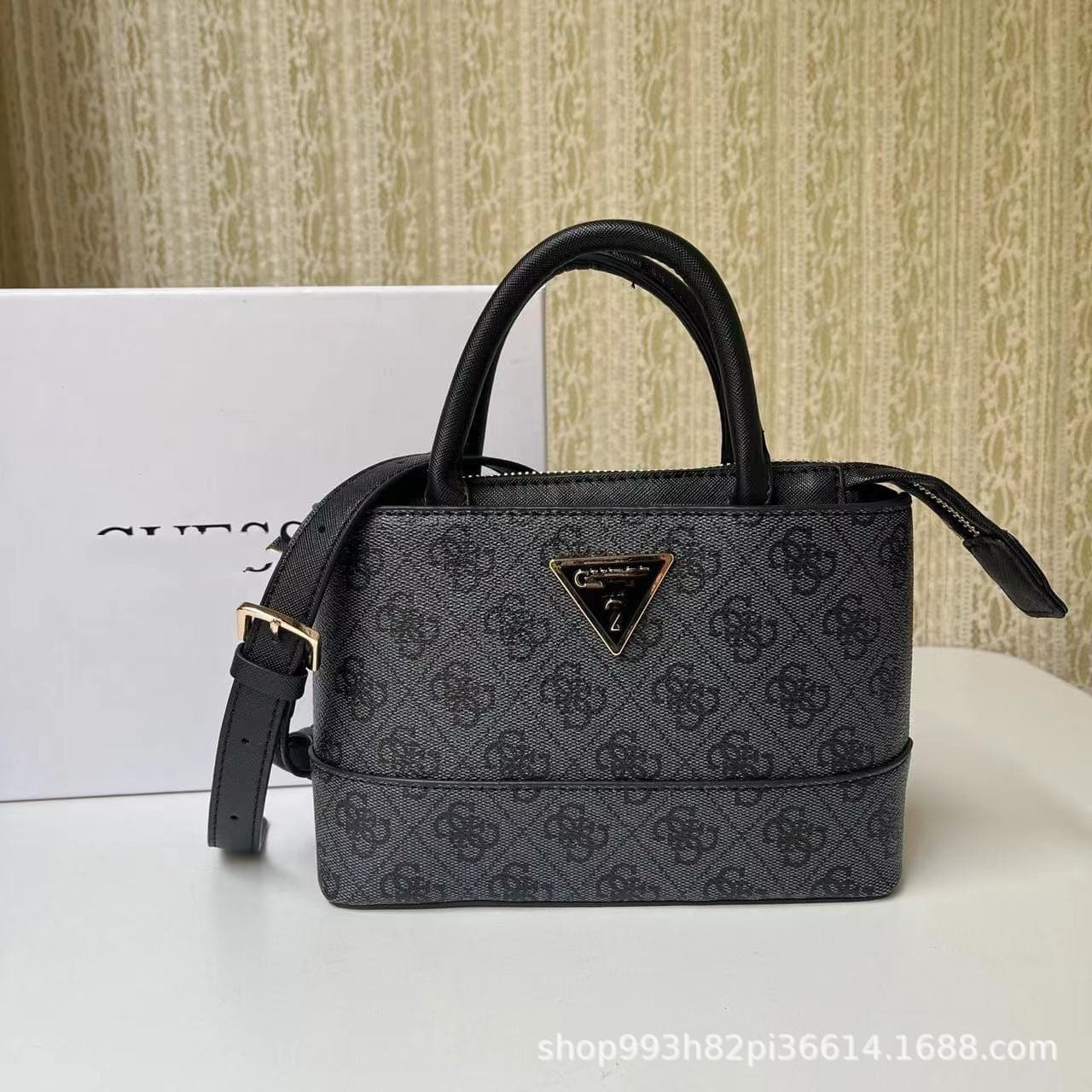 Shopping Crossbody Handbag with Print Embossing Large Capacity Pendant Business Women's Bag New European and American Tote Shoulder Bag
