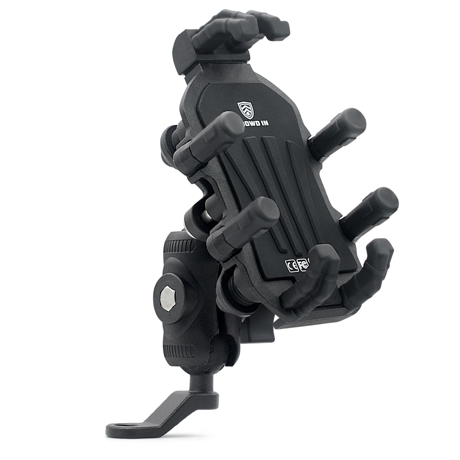 Motorcycle Mountain Phone Mount Car Aluminum Alloy Upgraded Shockproof Electric Vehicle Phone Mount Outdoor Mirror Base Model