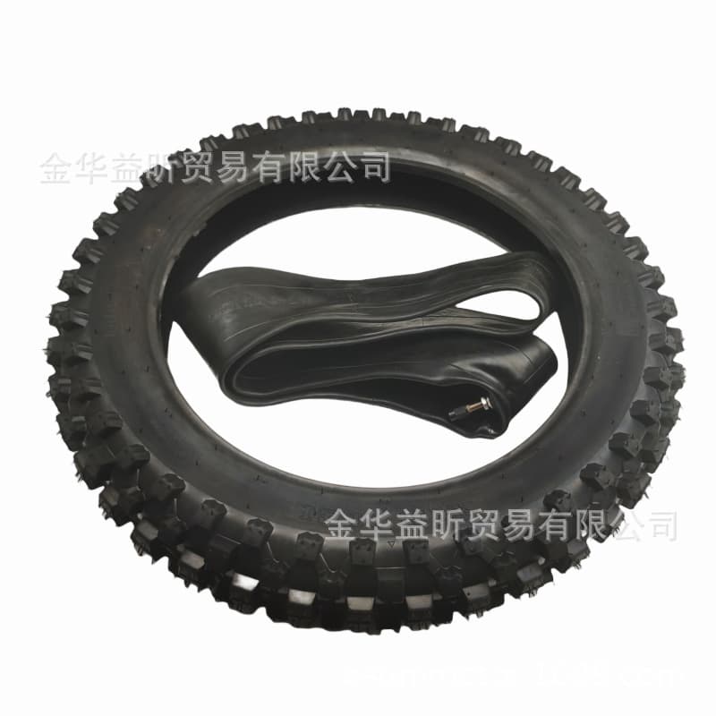 Dirt Bike Parts Mini Racer 90/100-14 Inner and Outer Tire Motorcycle Tire Deep Tread 14 Inch