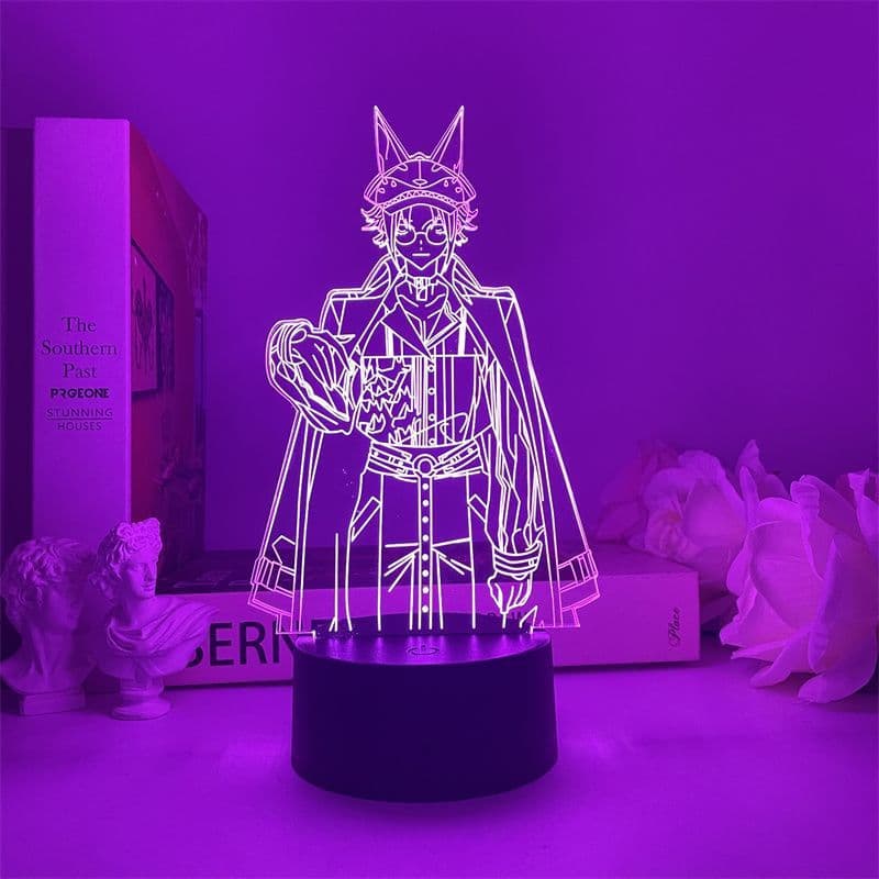usb night light ice rainbow club character three-dimensional night light hand model two dimensional peripheral color changing small table lamp