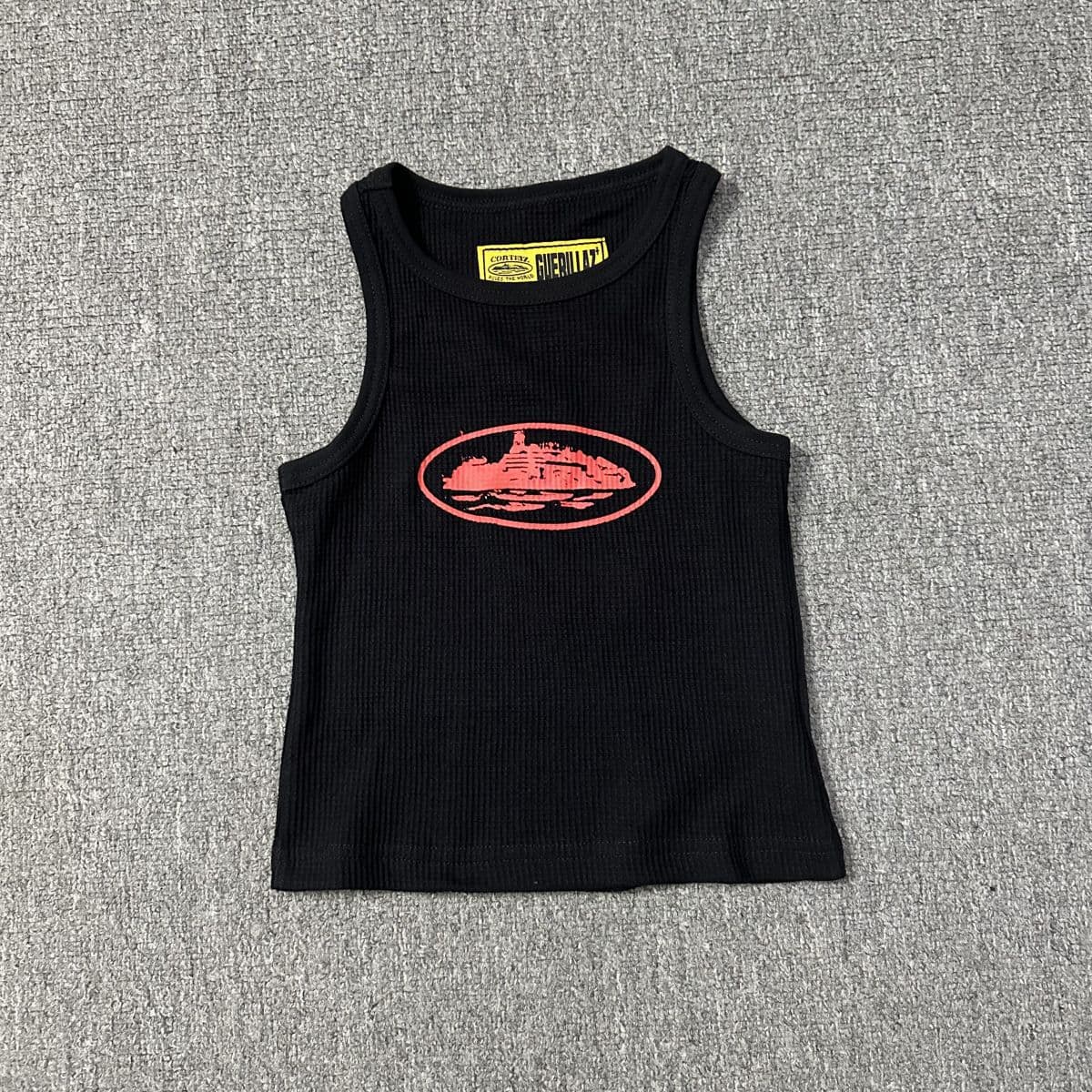 Alcatraz Corteiz Basic Printed Vest Streetwear American Trend Sports Casual Top for Men and Women Cross-border