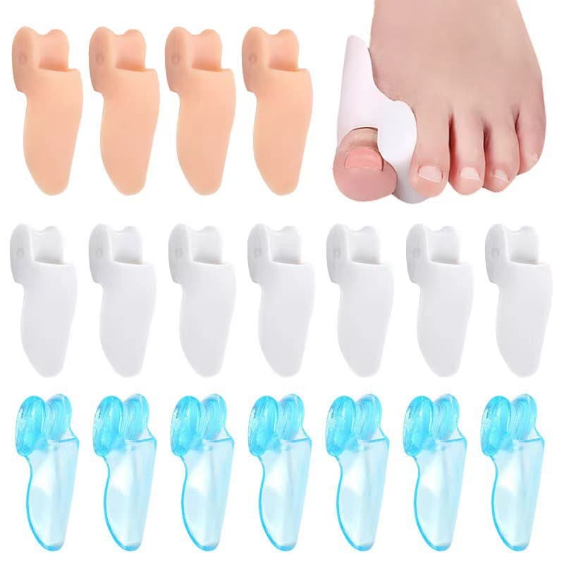 Wholesale Silicone Bunion Corrector with Single Hole Toe Separator for Pain Relief and Day/Night Wear