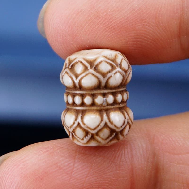 Ox Bone Carved Spacer Beads Loose Beads Barrel Beads Waist Beads DIY Starry Bodhi Matching Top Bead