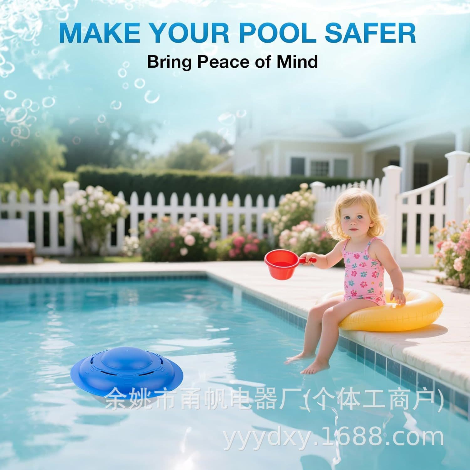 Pool Alarm for Home Use and Specialized for Swimming Pools, High-Pitched Pool Safety Alarm Helps Protect Children or Pets