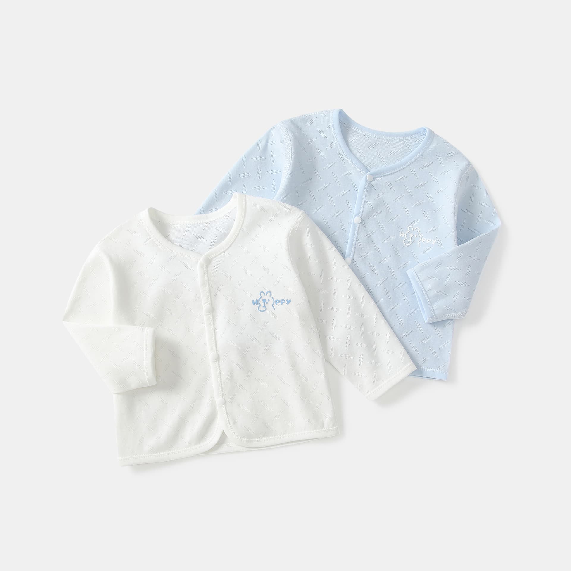 Newborn summer top coat pure cotton long-sleeved baby thin girl cardigan air-conditioning clothing summer male baby coat