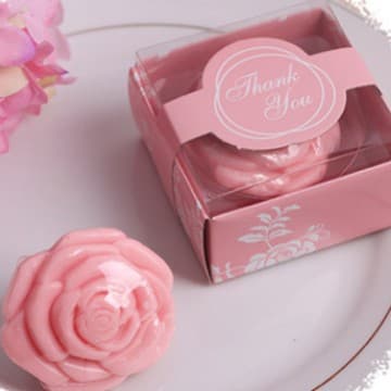 Cross-border Hot-selling Rose Scented Soap Gift Box Wedding Party Favors Handmade Essential Oil Soap Small Gift