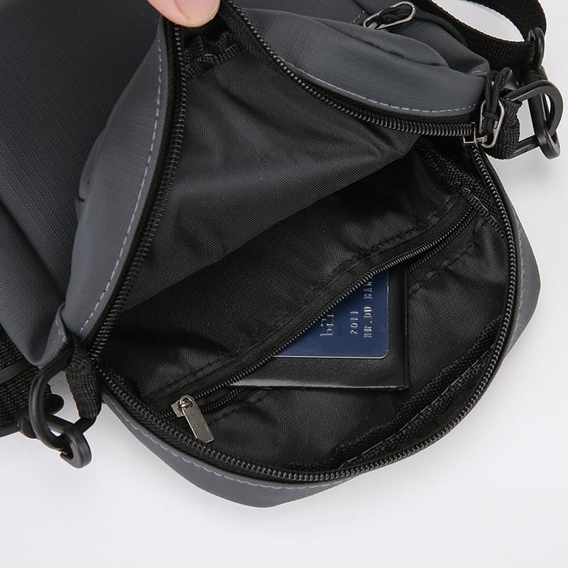 New Crossbody Bag for Men Premium Oxford Fabric Versatile Shoulder Bag Multi-Compartment Water-Resistant Business Cashier Bag