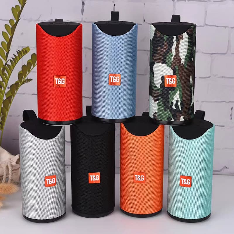 Hot-Selling Tg113 Fabric Bluetooth Speaker Outdoor Waterproof Card Audio Dual Speaker Subwoofer Factory Direct Sale