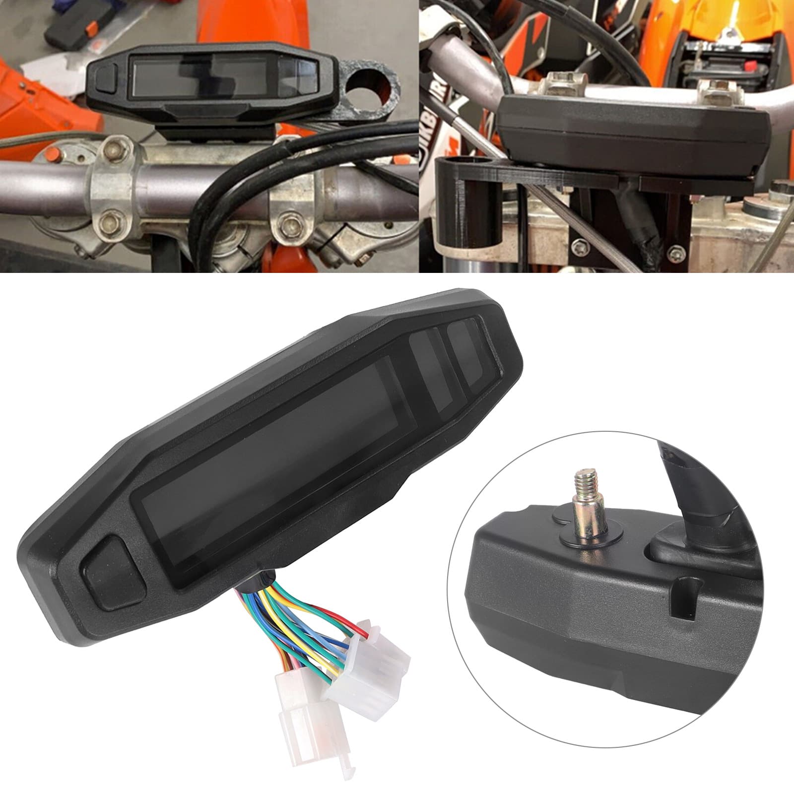 Motorcycle modification: speedometer, tachometer, fuel gauge, high-definition LCD multi-functional digital electronic instrument.