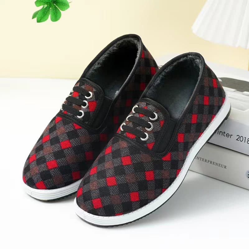 Old Beijing Cloth Shoes Thousand-Layer Sole Casual Cloth Shoes, Slip-On Women's Xiangjin Shoes, Middle-Aged and Elderly Flat Cotton Shoes