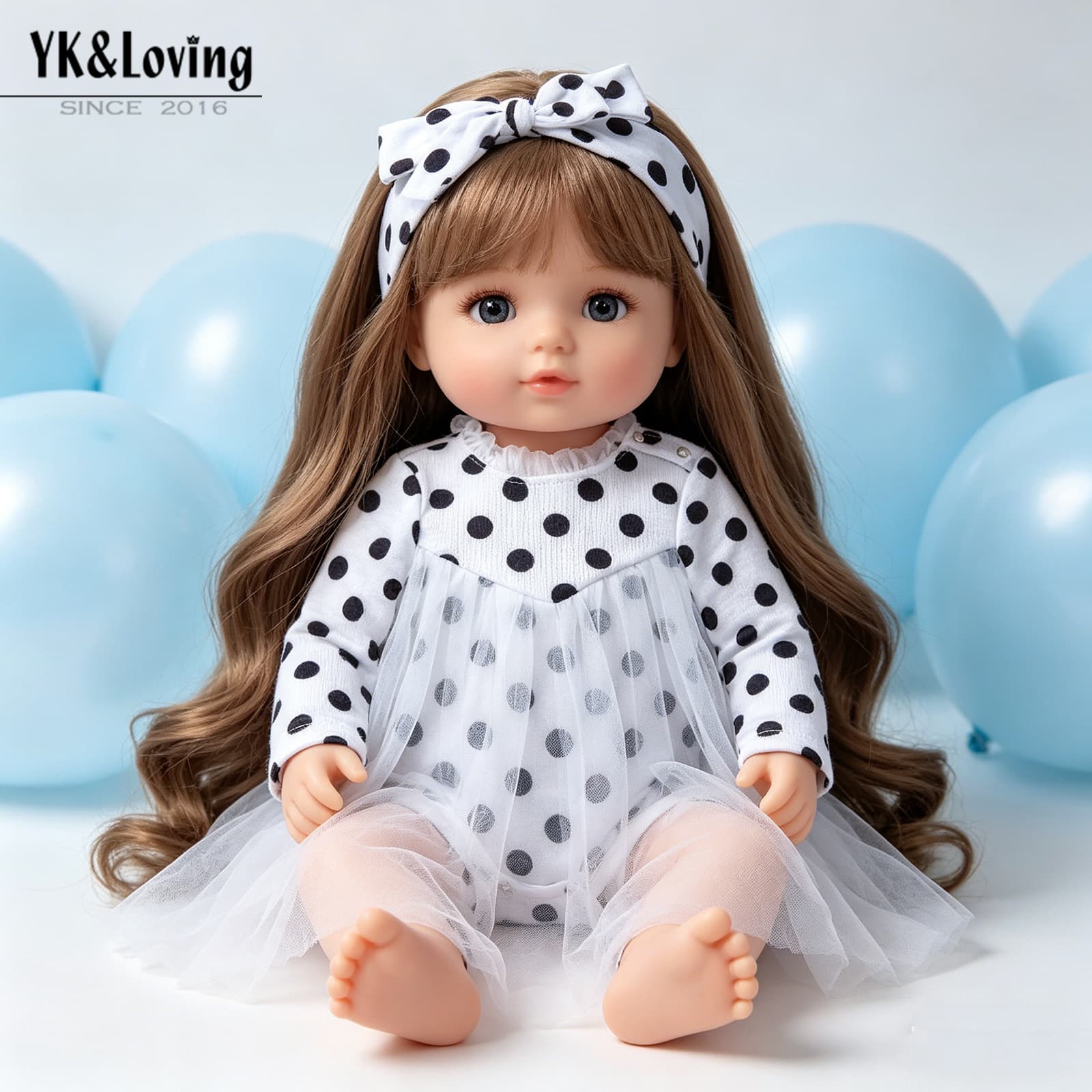 Spring and Autumn new product baby girl polka dot plus sand bag fart dress baby long-sleeved one-piece rompers wholesale manufacturer direct sales