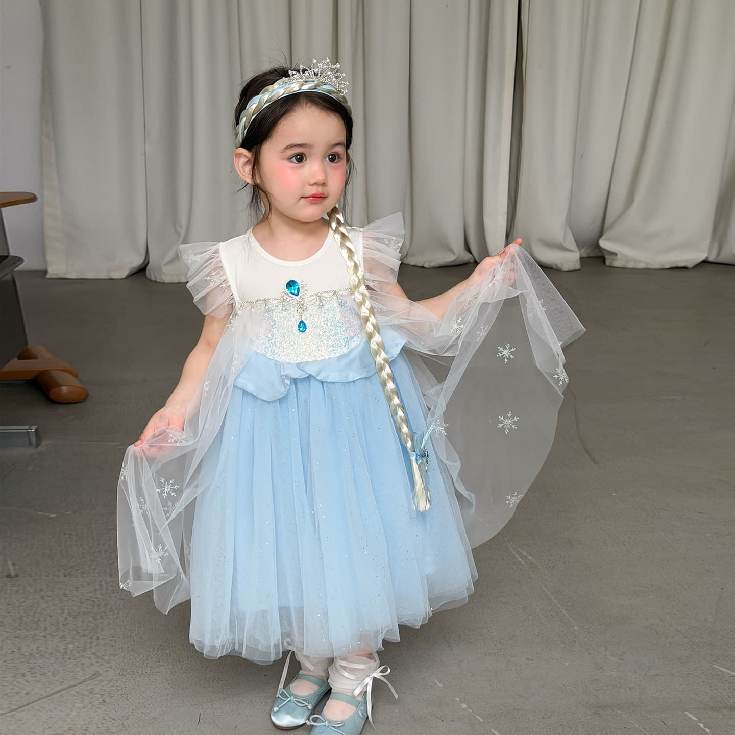 Zheli Kids Girls Summer Dress 2026 Children Princess Dress Baby Girl Birthday Party Gown
