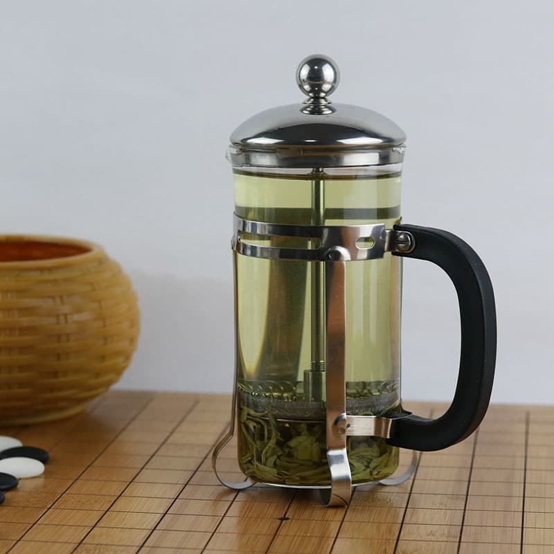 (Genuine) Explosion-proof high-temperature glass tea infuser, French press, filter press, coffee filter, tea pot press.