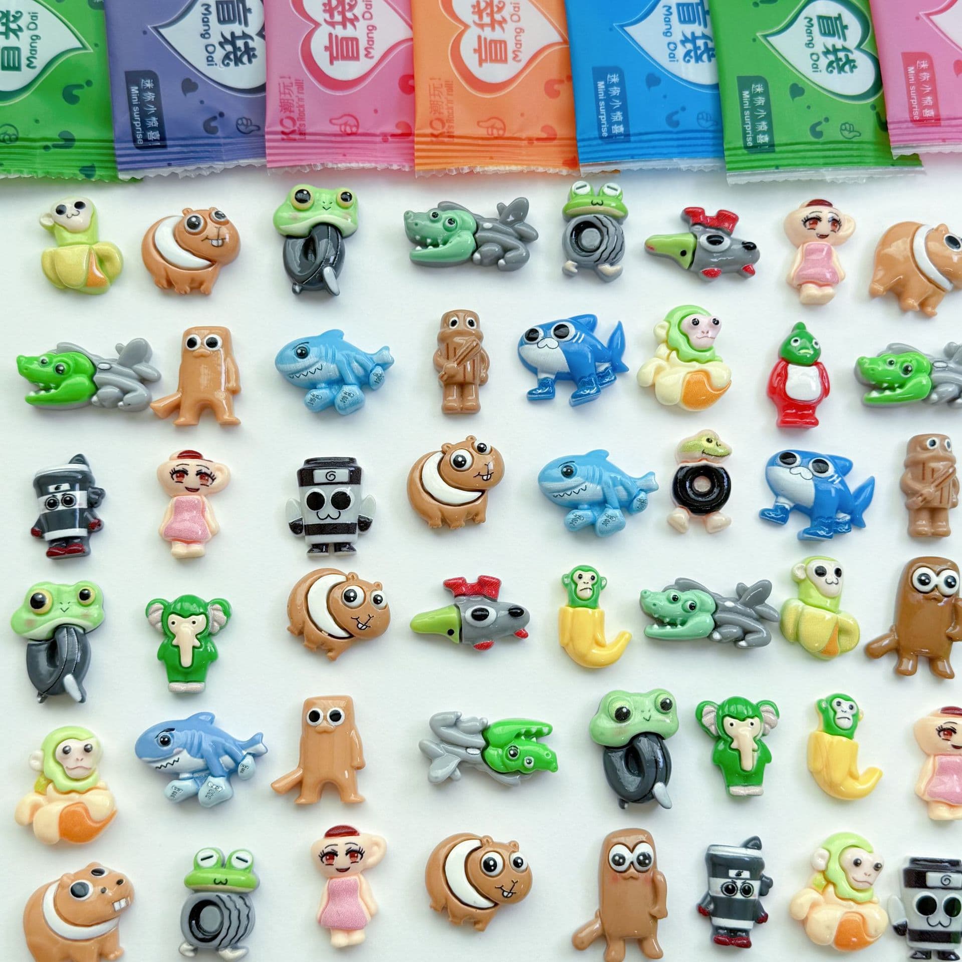 Cute Cartoon Shan Hai Jing Surprise Toy Blind Bags, Unpacking Fun with Adorable Resin Accessories and Doll Rewards