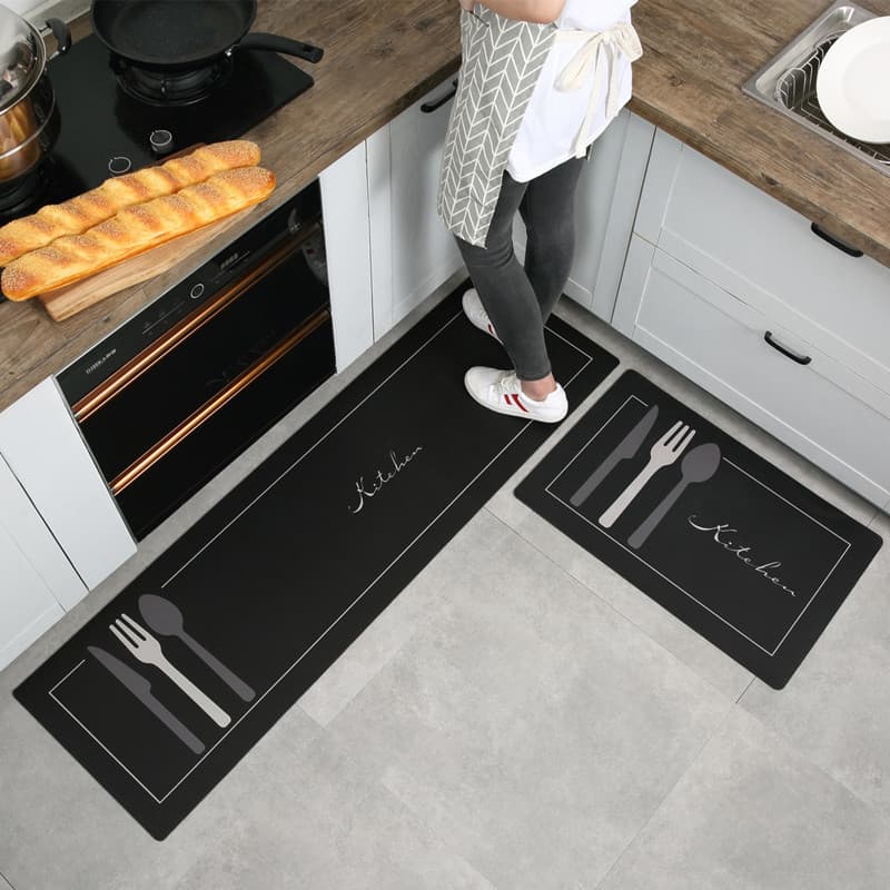 Simple and Premium Diatom Mud Kitchen Mat, Water-Absorbent, Anti-Slip, Easy to Clean, Bathroom and Entryway Mat