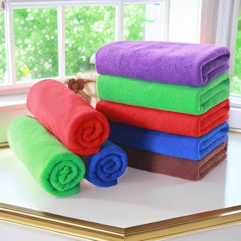 Microfiber Bath Towel Absorbent Sweat Towel Solid Color Simple Fitness Towel Square 200 Custom Sports Towel