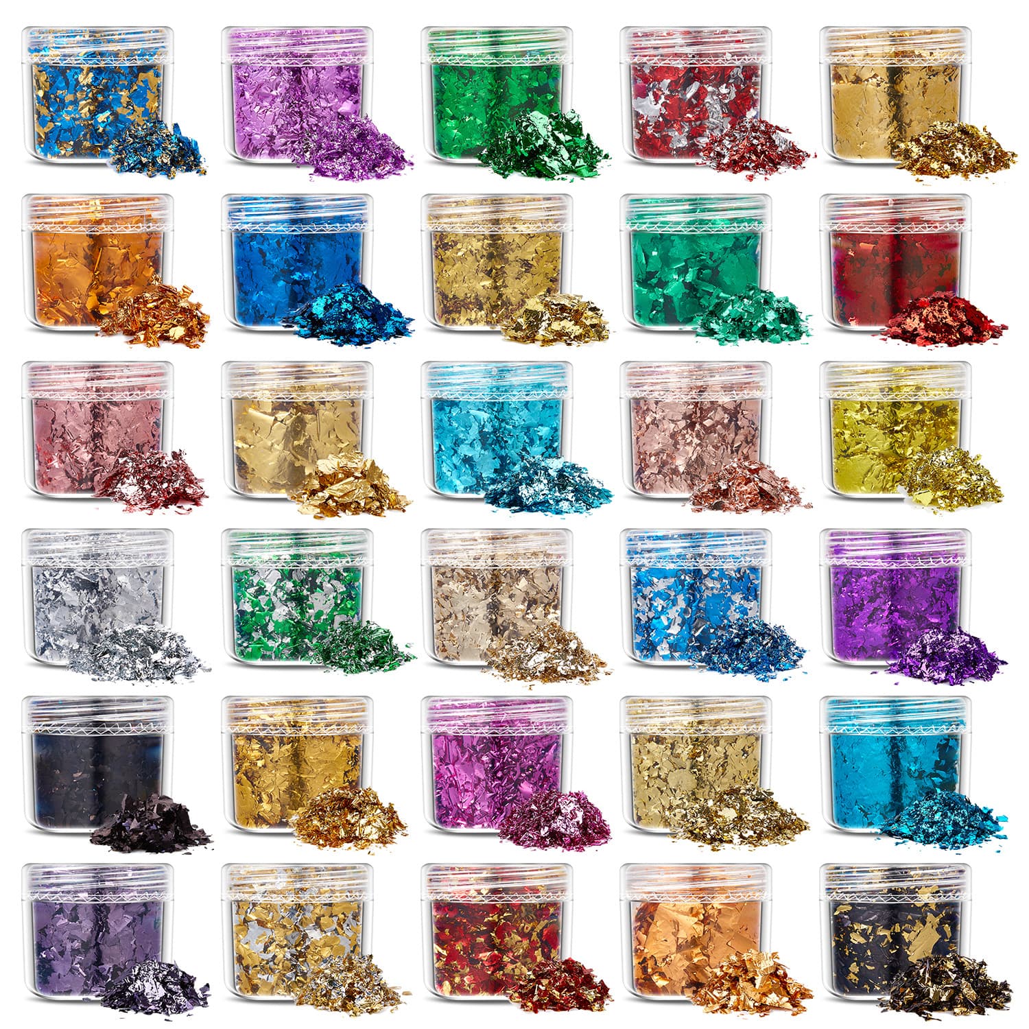 Amazon Gold Foil Fragments Nail Art Glitter Powder Makeup Accessories Jewelry Handmade DIY Nail Polish Glue Material