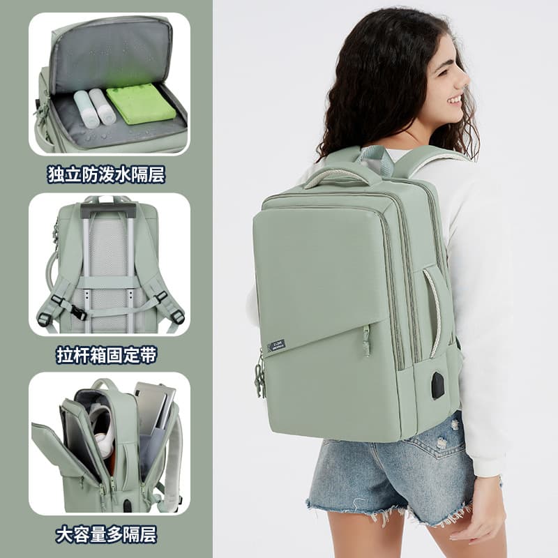 Multifunctional Computer Bag Business Commuter Simple Versatile Carry-On Backpack Large Capacity Short Trip Travel Backpack