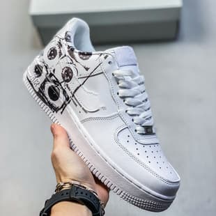 Putian Shoes Pure Original Air Force 1 Board Shoes Men's Versatile Fashion Sneakers White Shoes Women's Commuter Casual Sports Shoes