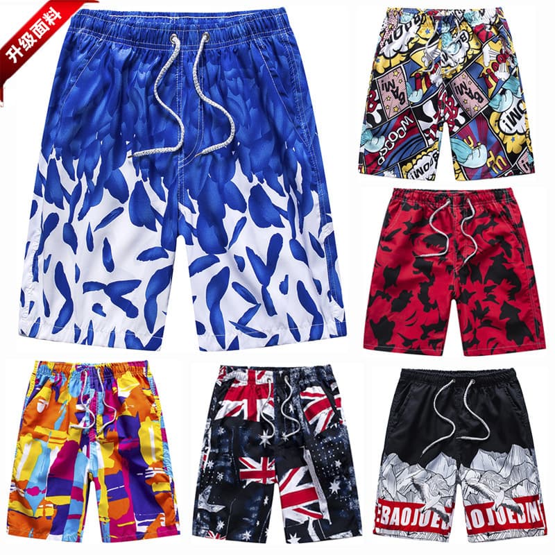 Summer Large Size Men's Beach Pants Quick-Dry Cross-Border Shorts Loose Couple Shorts Men's Large Pants