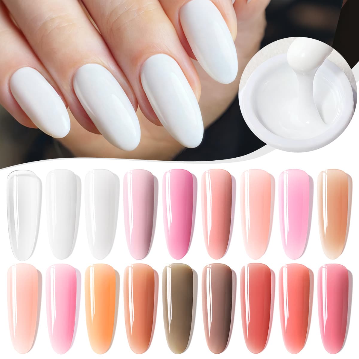 Crystal Nail Extension Gel Quick UV Light Therapy No Paper Tray Required Professional Use at Salon Nail Extension Manicure