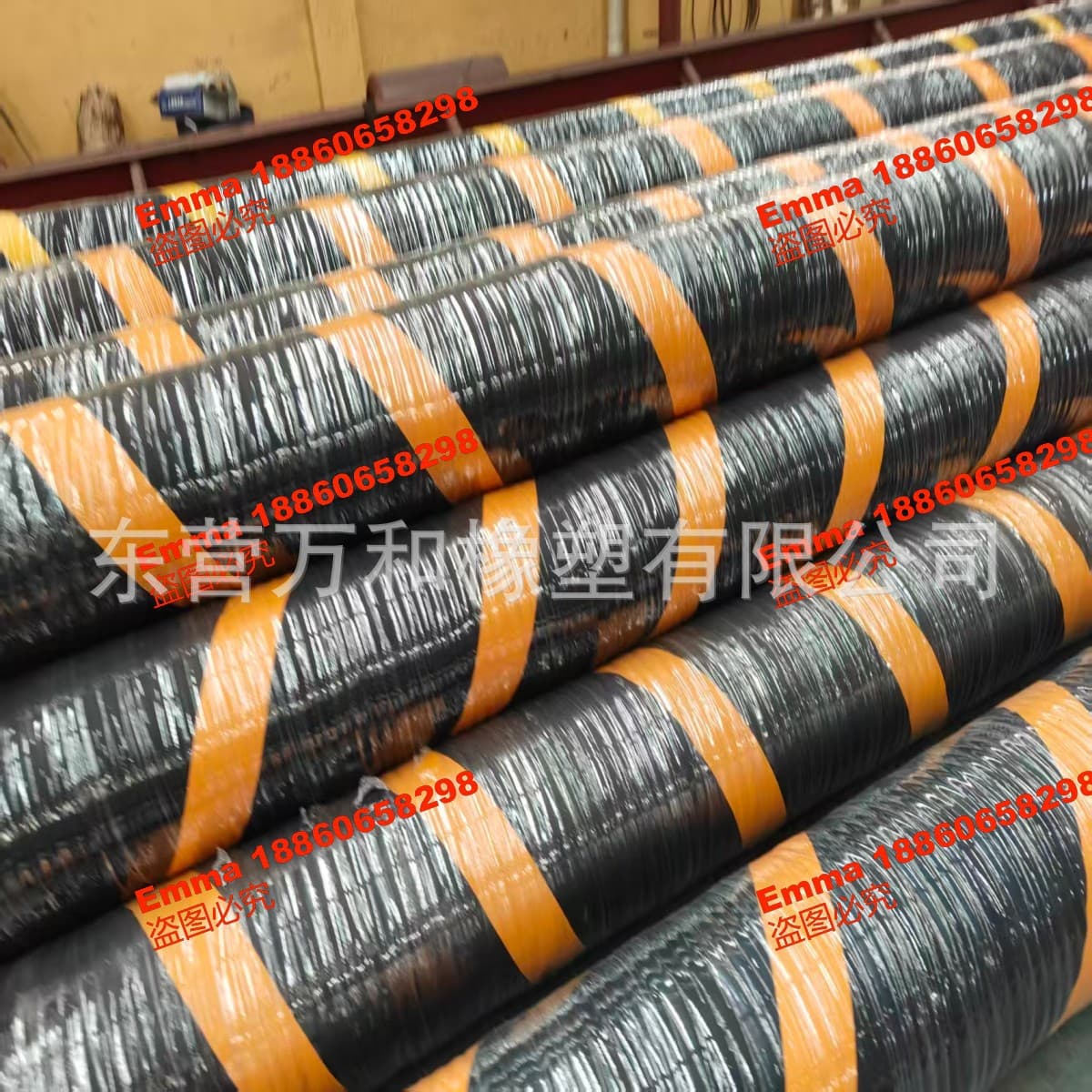 15 Bar STS rubber hose compliant with EN1765 standard, suitable for ship-to-ship oil transfer and refueling
