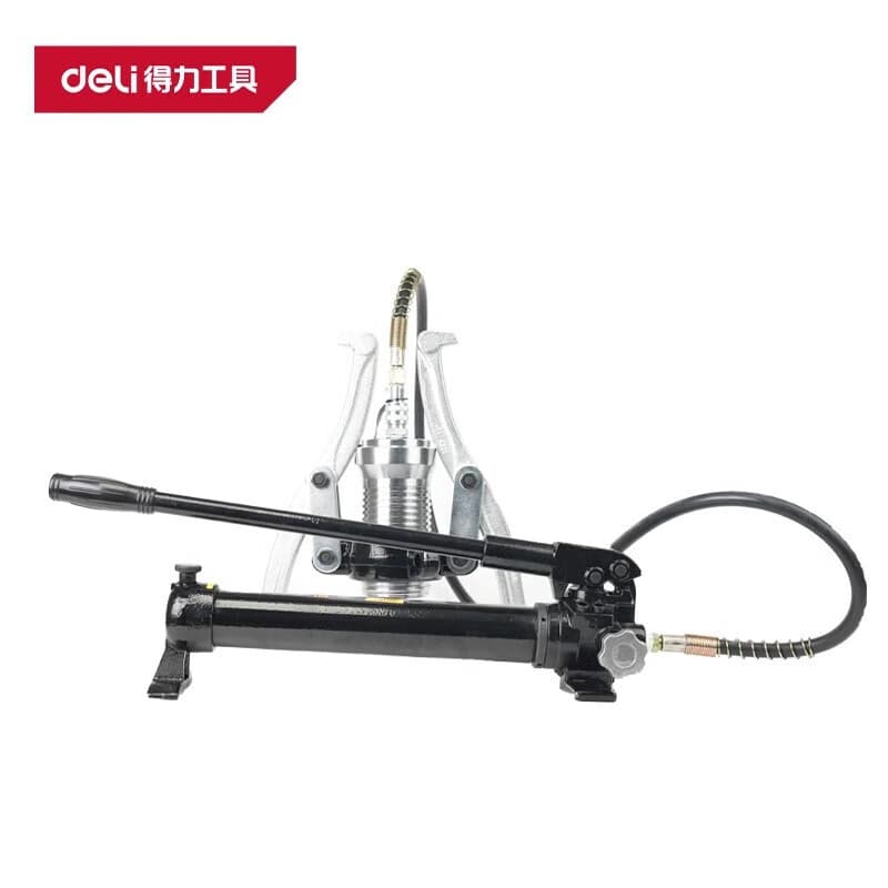 Deli Split Hydraulic Puller: Industrial grade, three-claw/two-claw interchangeable, leak-proof.