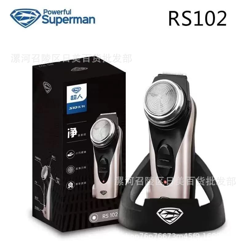 Superman RS102/135 Electric Shaver Men's Shaver Rechargeable Single Head Shaver