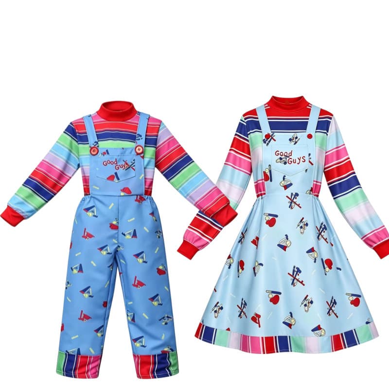 Halloween cos ghost doll Chucky costume season 2 Chucky children's suit overalls cosplay performance costume