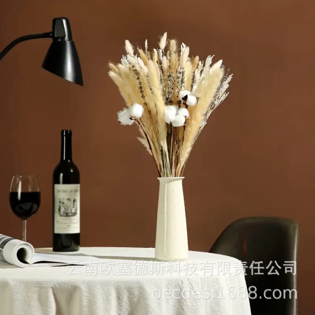 Small Reed Grass Home Decoration Dried Flower Bouquet Small Duster Reed Flower Bouquet Bunny Tail Grass Cotton