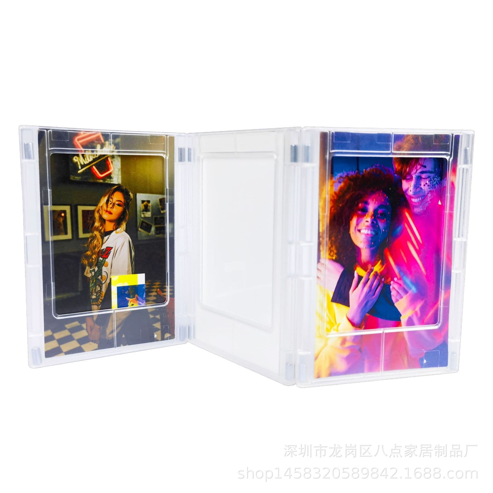 Eight Point Home Thermal transfer PET sheet Magnetic refrigerator magnet Plastic photo frame Sublimation combination creative photo frame