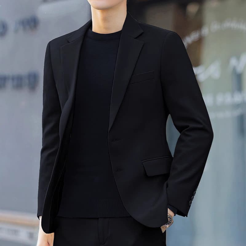 Men's Casual Blazer Korean Slim Fit Spring Autumn Jacket Trendy Rogue Style Formal Single-Breasted Suit Jacket