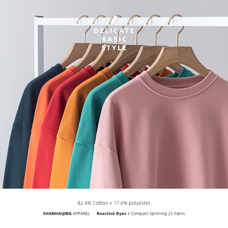 460g Drop Shoulder Loose Fit Hoodie Men Fleece Lined Thickened Autumn Winter Pullover Long Sleeve Casual Solid Color Base Layer Hooded Jacket