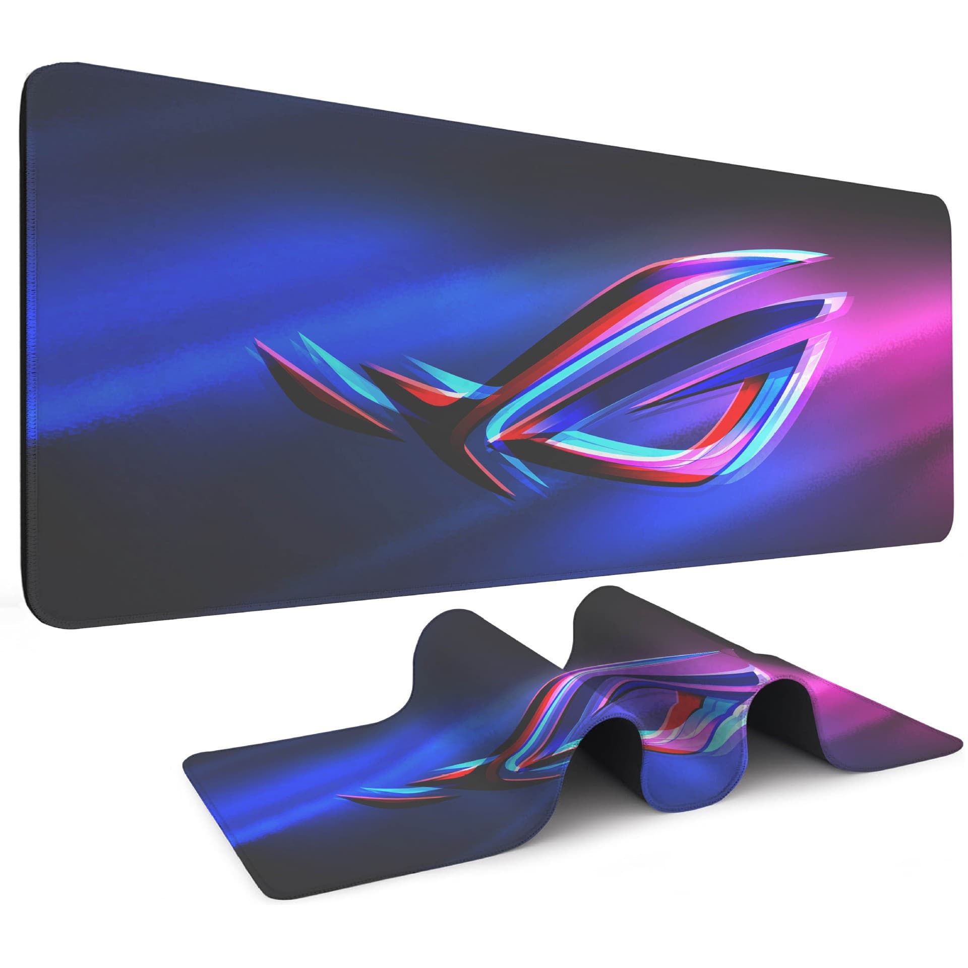 Cross-border Hot Selling ROG Large Mouse Pad Computer Office Laptop Compatible Keyboard Desk Mat Wholesale