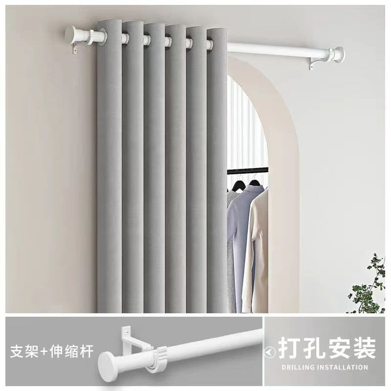 Door Curtain Hanging Cloth for Air Conditioning Partition, Cold Air Blocking Curtain for Bedroom, Simple Fitting Room Curtain for Bathroom