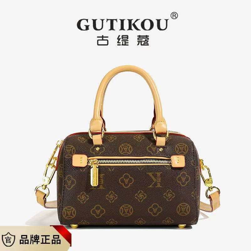 Gutite New Style Boston Pillow Bag Trendy Floral Design High Quality Handbag Popular This Year Elegant Fashionable Tote Bag