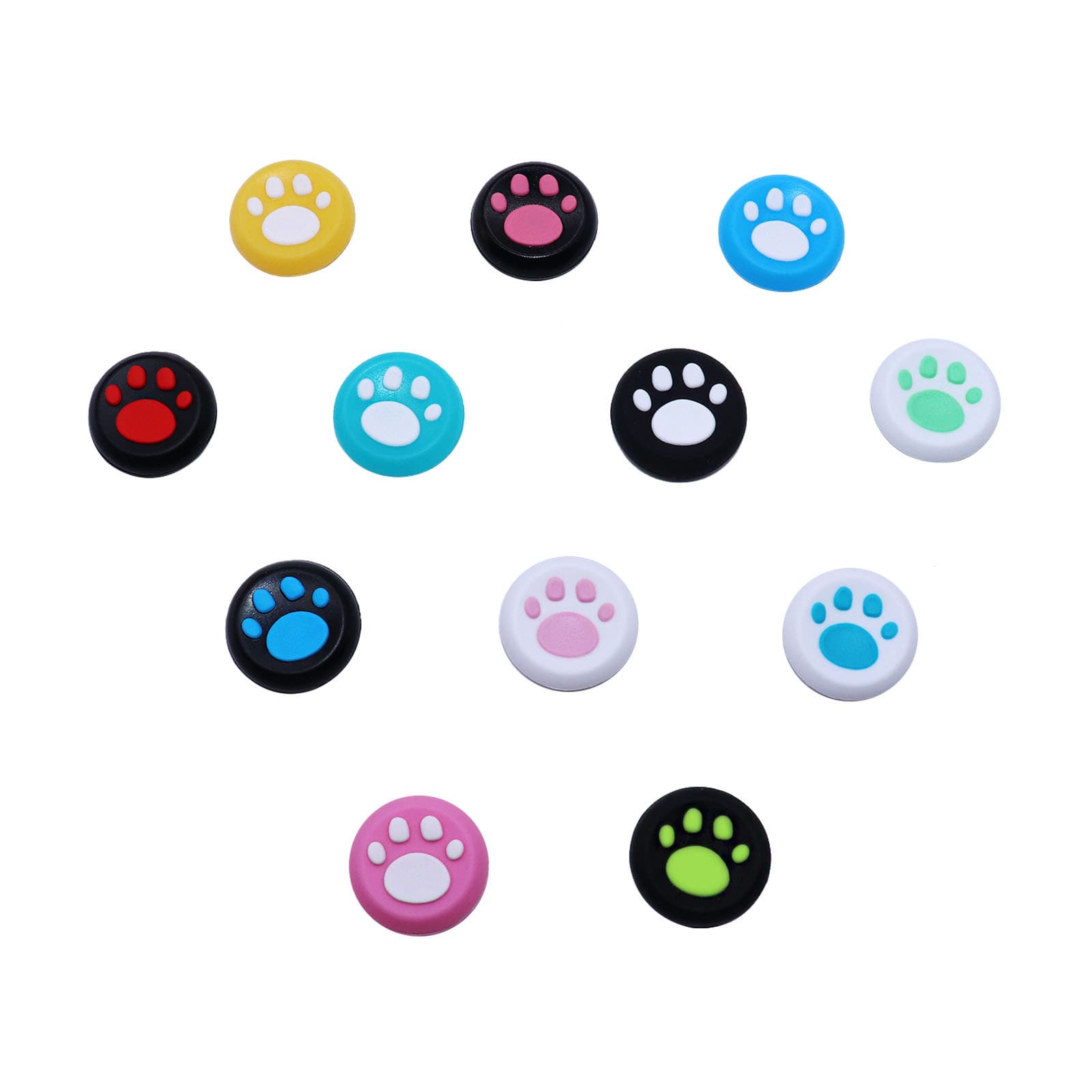 PS5 PS4 XSX XONESWIHTC2 Controller Rocker Cap Cat Claw Silicone Cap Footprint Protection Hat Cover