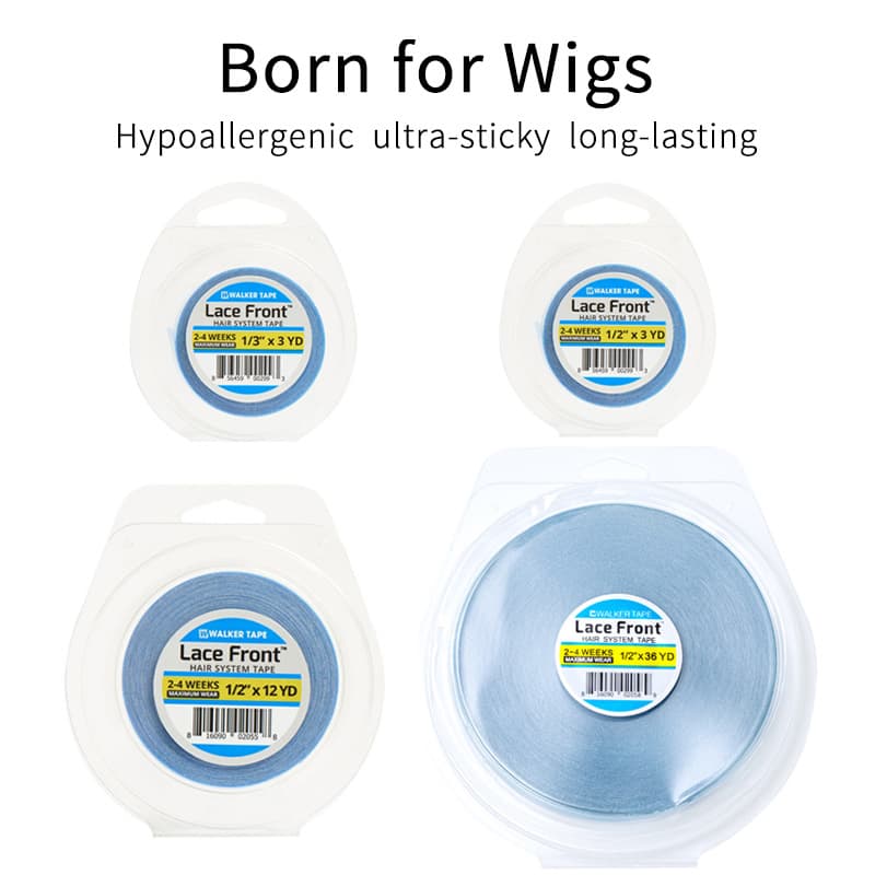 Special sticky wig double-sided tape for foreigners, American blue glue wig tape, hair extension tape, hypoallergenic wig tape