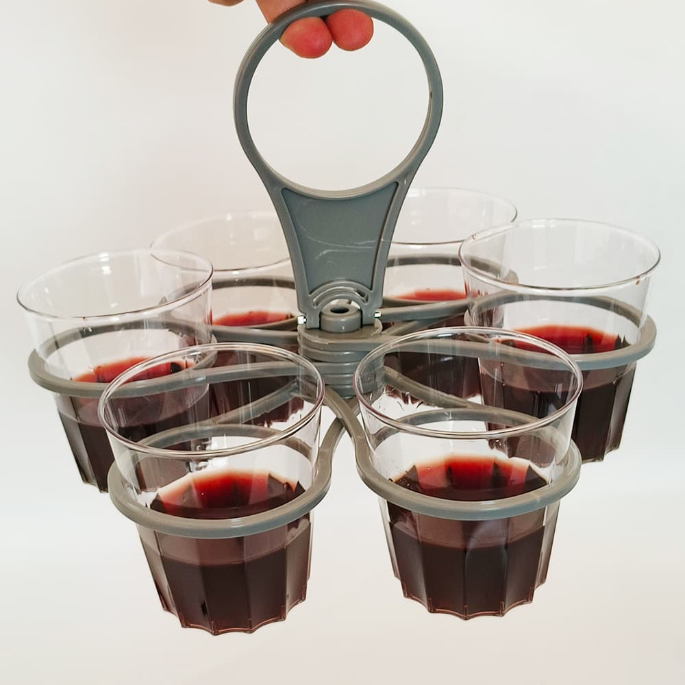 Foldable Rotating Cup Holder Cocktail Glass Stand Coffee Cup Handle Multi-functional Wine Dipper Creative Petal-shaped Cup Lifter
