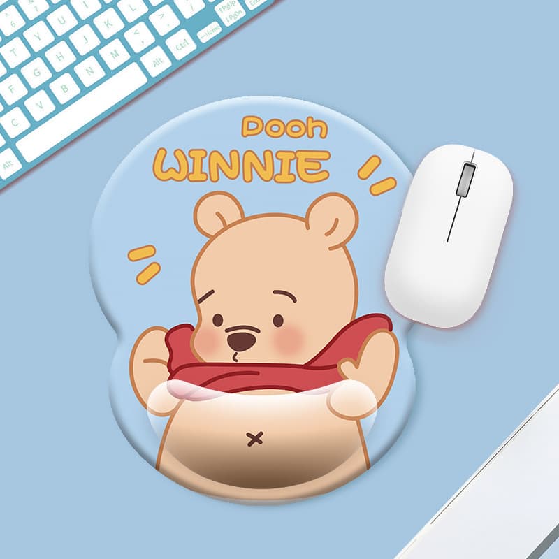 Simple and Comfortable Wrist Rest Mouse Pad, Silicone 3D Mouse Pad for Office and Gaming, Relax Wrist Cushion