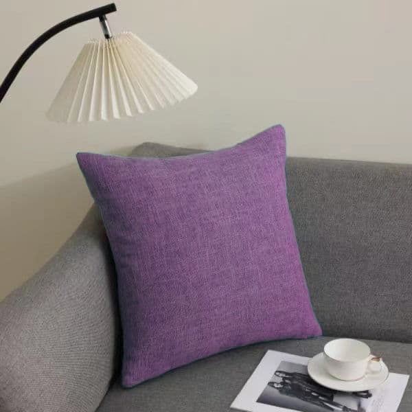 Thick Linen Cover Back Cushion for Large Sofa, Living Room/Office Lumbar Pillow, Plain Color Minimalist Pillow, Amazon