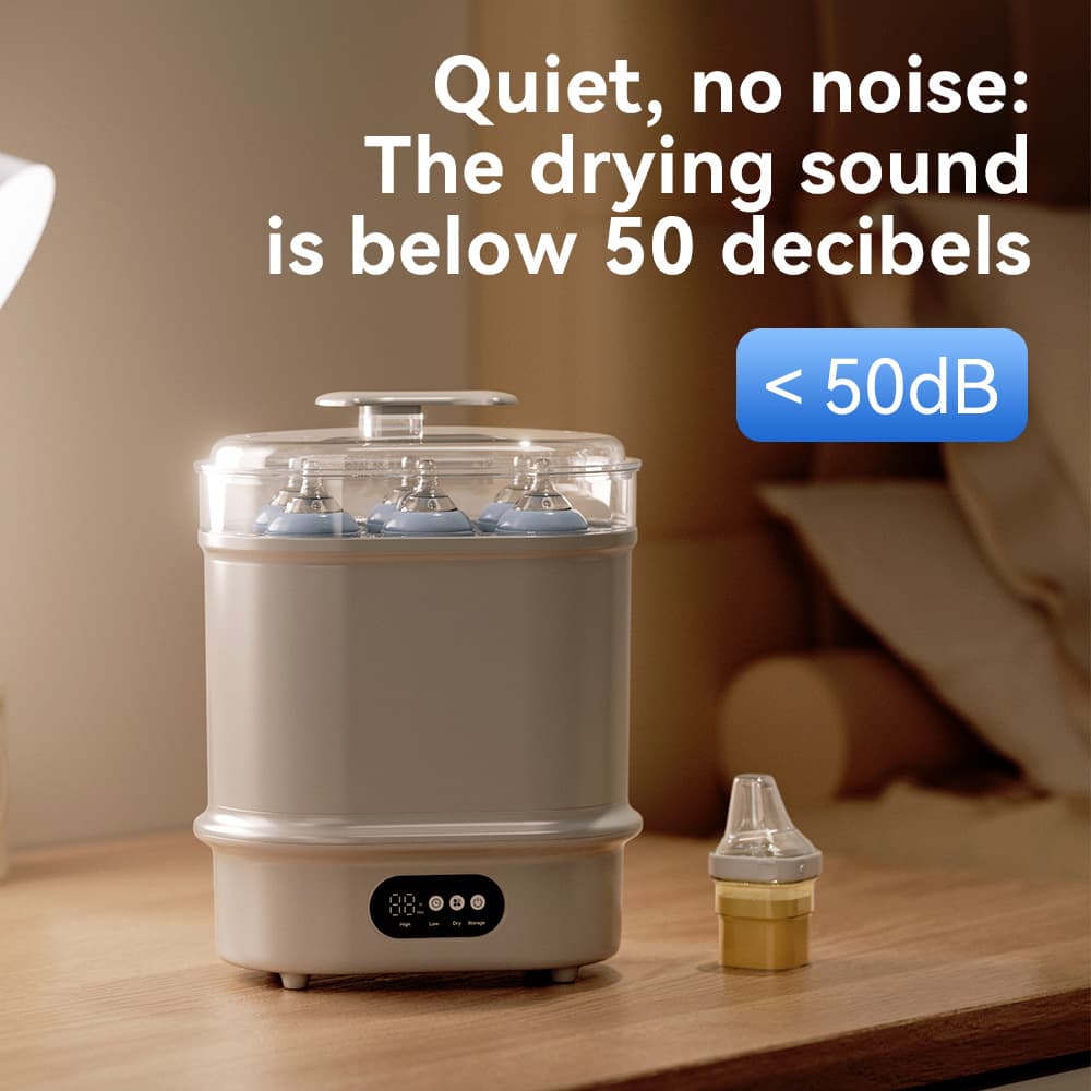 New Amazon stock available! Large capacity baby bottle and nipple dryer, 2-in-1 automatic baby steam sterilizer.