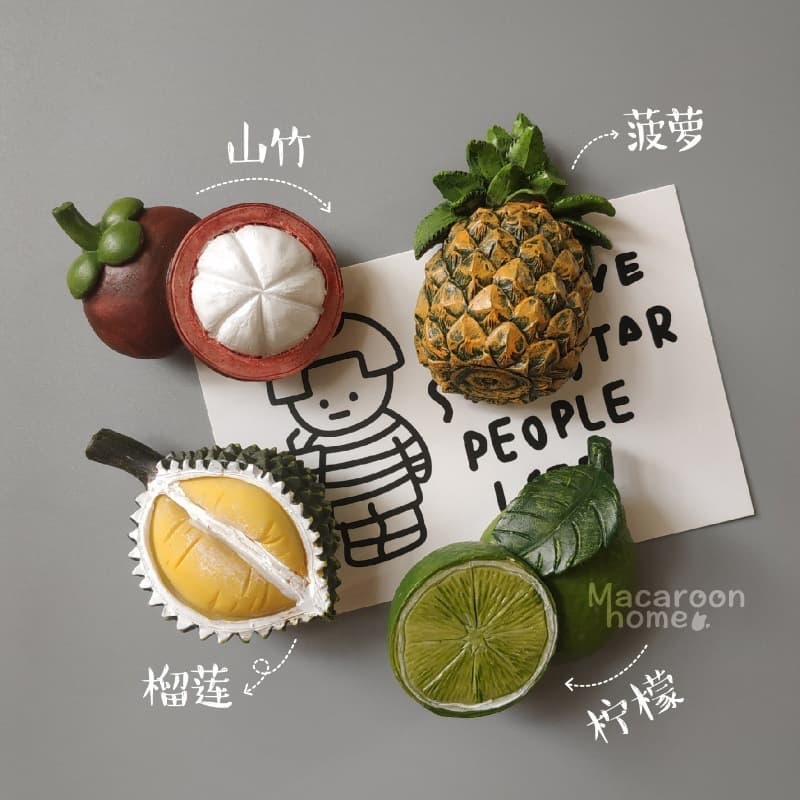 3D Creative Large Fruit Fridge Magnet Sticker Decorative Refrigerator Magnet Factory Direct